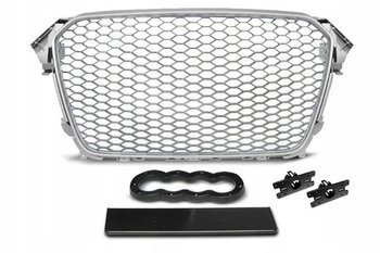 Grill przedni Audi A4 B8 RS-TYPE Srebrny matowy