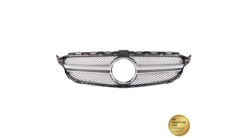 Grill sportowy Silver A-Type MERCEDES C-Class W205 S205 A205 C205 przed liftem 2014-2018