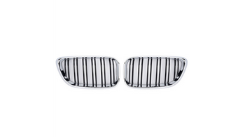 Grill sportowy podwójne żeberka Chrome & Black BMW 2 F22 F23 2013-2021