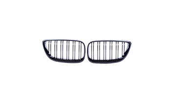 Grill sportowy podwójne żeberka Gloss Black BMW 2 F22 F23 2013-2021