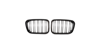 Grill sportowy podwójne żeberka Gloss Black  BMW 3 (E46) Sedan Compact Touring przed liftem 1998-2001