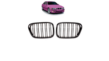 Grill sportowy podwójne żeberka Gloss Black BMW 5 E39 1995-2003