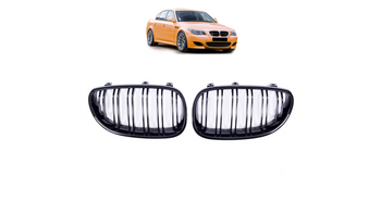 Grill sportowy podwójne żeberka Gloss Black BMW 5 E60 E61 2003-2010