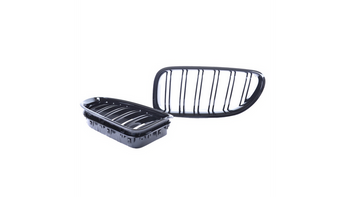 Grill sportowy podwójne żeberka Gloss Black  BMW 6 (F13) Coupe (F12) Cabrio (F06) Gran Coupe 2011-2018