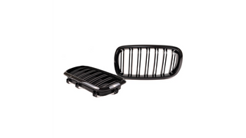 Grill sportowy podwójne żeberka Gloss Black  BMW X5 (F15, F85) X6 (F16, F86) 2013-2018