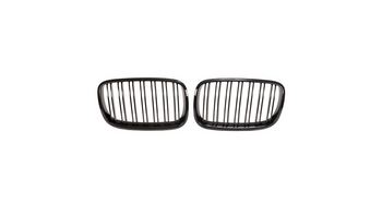 Grill sportowy podwójne żeberka Gloss Black BMW X6 E71 E72 X5 E70 2007-2013