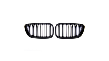 Grill sportowy podwójne żeberka Matt Black BMW 2 F22 F23 2013-2021