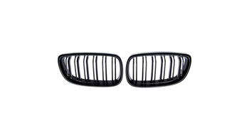 Grill sportowy podwójne żeberka Matt Black BMW 3 E92 E93 przed liftem 2005-2010