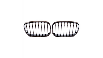 Grill sportowy pojedyncze żeberka Carbon Look BMW 1 F20 F21 przed liftem 2011-2015