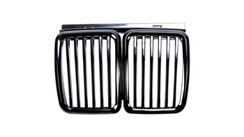 Grill sportowy pojedyncze żeberka Gloss Black BMW 3 E30 1987-1994