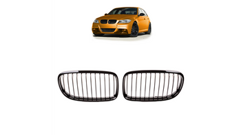 Grill sportowy pojedyncze żeberka Gloss Black BMW 3 E90 E91 Facelift 2008-2011