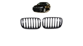 Grill sportowy pojedyncze żeberka Gloss Black BMW X6 E71 E72 X5 E70 2007-2013