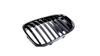 Grill sportowy pojedyncze żeberka Gloss Black Camera BMW 7 F01 F02 F03 F04 2012-2016