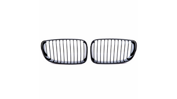 Grill sportowy pojedyncze żeberka Matt Black BMW 1 E81 E82 E87 E88 Facelift 2007-2011