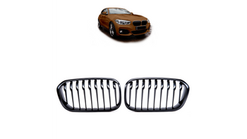 Grill sportowy pojedyncze żeberka Matt Black BMW 1 F20 F21 Facelift 2015-2019