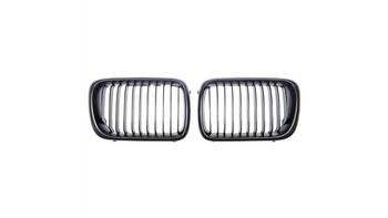 Grill sportowy pojedyncze żeberka Matt Black BMW 3 E36 Compact Facelift 1996-1999