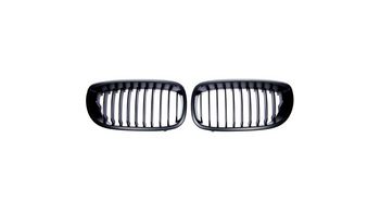 Grill sportowy pojedyncze żeberka Matt Black BMW 3 E46 Facelift 2003-2006