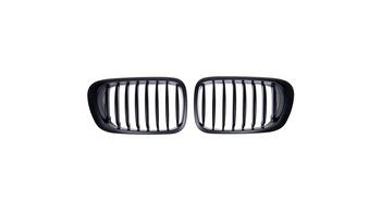 Grill sportowy pojedyncze żeberka Matt Black BMW 3 E46 przed liftem 1999-2003