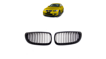 Grill sportowy pojedyncze żeberka Matt Black BMW 3 E92 E93 przed liftem 2005-2010