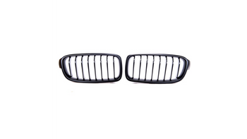 Grill sportowy pojedyncze żeberka Matt Black BMW 3 F30 F31 2011-2019