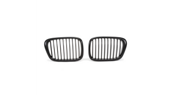 Grill sportowy pojedyncze żeberka Matt Black  BMW 5 (E39) Sedan Touring 1995-2003