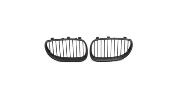 Grill sportowy pojedyncze żeberka Matt Black  BMW 5 (E60) Sedan (E61) Touring 2003-2010