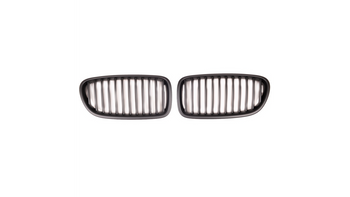 Grill sportowy pojedyncze żeberka Matt Black BMW 5 F10 F11 2010-2018