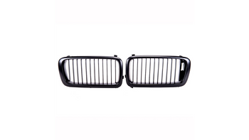 Grill sportowy pojedyncze żeberka Matt Black BMW 7 E38 przed liftem 1994-1999