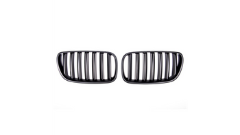 Grill sportowy pojedyncze żeberka Matt Black BMW X3 E83 Facelift 2006-2010