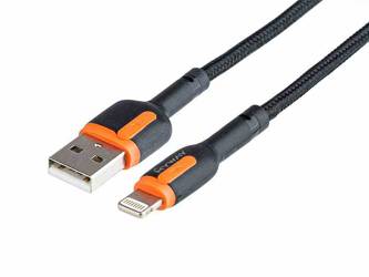 Kabel MAWAY do ładowania i synchronizacji, w oplocie z mikrofibry, 100 cm, USB > Lightning