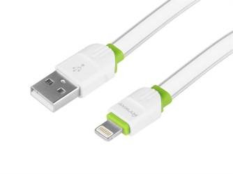 Kabel MYWAY do ładowania i synchronizacji, silikonowy płaski, 200 cm, USB > Lightning