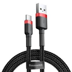 Kabel USB na USB-C Baseus Cafule 2A 3m czerwono-czarny