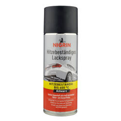 LAKIER CZARNY ŻAROODPORNY, SPRAY 400 ml