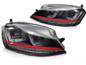 LAMPY REFLEKTORY RINGI LED do VW GOLF 7 VII 13-17