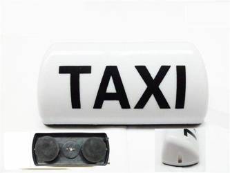 Lampa Taxi white 12 V szpakówka