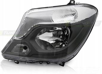 Lampa reflektor Mercedes Sprinter w906 13-18 black tyc lewa