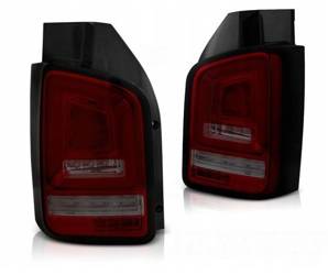 Lampy diodowe vw t5 03-09 red smoke full led dts