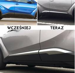 Ozdobne listwy drzwi chromowane dla modelu TOYOTA CH-R 2016+