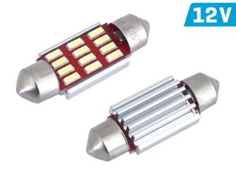 Żarówka VISION Festoon SV8.5 36mm 12V 12x 4014 SMD LED, CANBUS, biała, 2 szt.