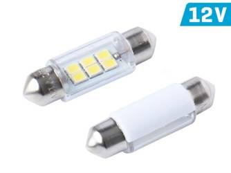 Żarówka VISION Festoon SV8.5 36mm 12V 6x 2835 SMD LED, biała, 2 szt.