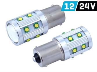 Żarówka VISION P21W BA15s 12/24V 14x3535 SMD LED, CANBUS, biała, 2 szt.