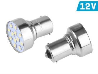 Żarówka VISION P21W BA15s 12V 12x 2835 SMD LED, biała, 2 szt.