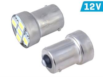 Żarówka VISION R5W/R10W BA15s 12V 5x 5050 SMD LED, biała, 2 szt.