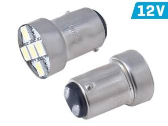 Żarówka VISION R5W/R10W BAY15d 12V 5x 5050 SMD LED, biała, 2 szt.