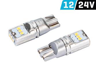 Żarówka VISION W5W (T10) 12/24V 9x 2016 SMD LED, CANBUS, biała, 2 szt.