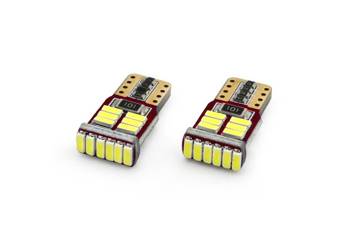 Żarówki LED CANBUS 18SMD 4014 T10e W5W White 12V AMIO-01286