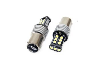 Żarówki LED CANBUS 2835 15SMD 1157 BAY15D P21/5W White 12V 24V AMIO-01641