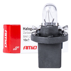 Żarówki halogenowe B8.5D 12V BAX1.2W 10szt. AMIO-03371