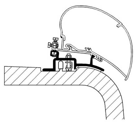 Adapter do markizy Seria 6 do samochodu Ducato/Jumper/Boxer 1994-2006 - Thule