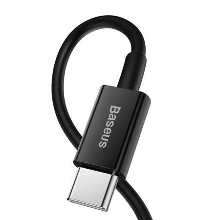 BASEUS Kabel USB-C do Lightning Superior Series, 20W, PD, 100 cm czarny